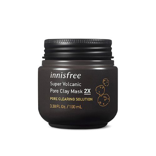Mặt Nạ Tro Núi Lửa Trị Mụn Đầu Đen Innisfree Super Volcanic Pore Clay Mask 2X
