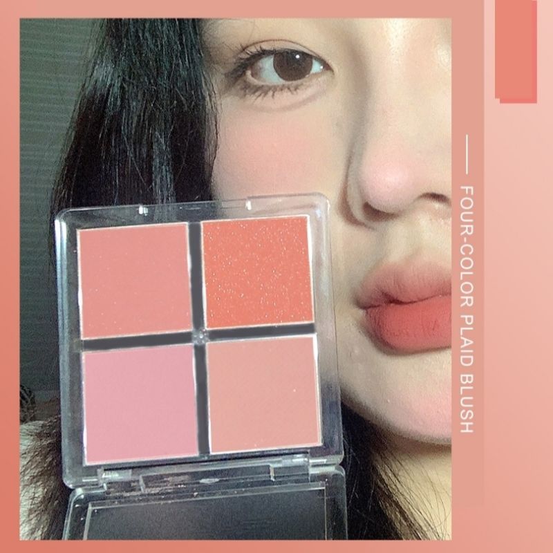 Bảng Phấn Má Hồng 4 Ô GOGO TALES Soft Mist Naked Feeling Blush