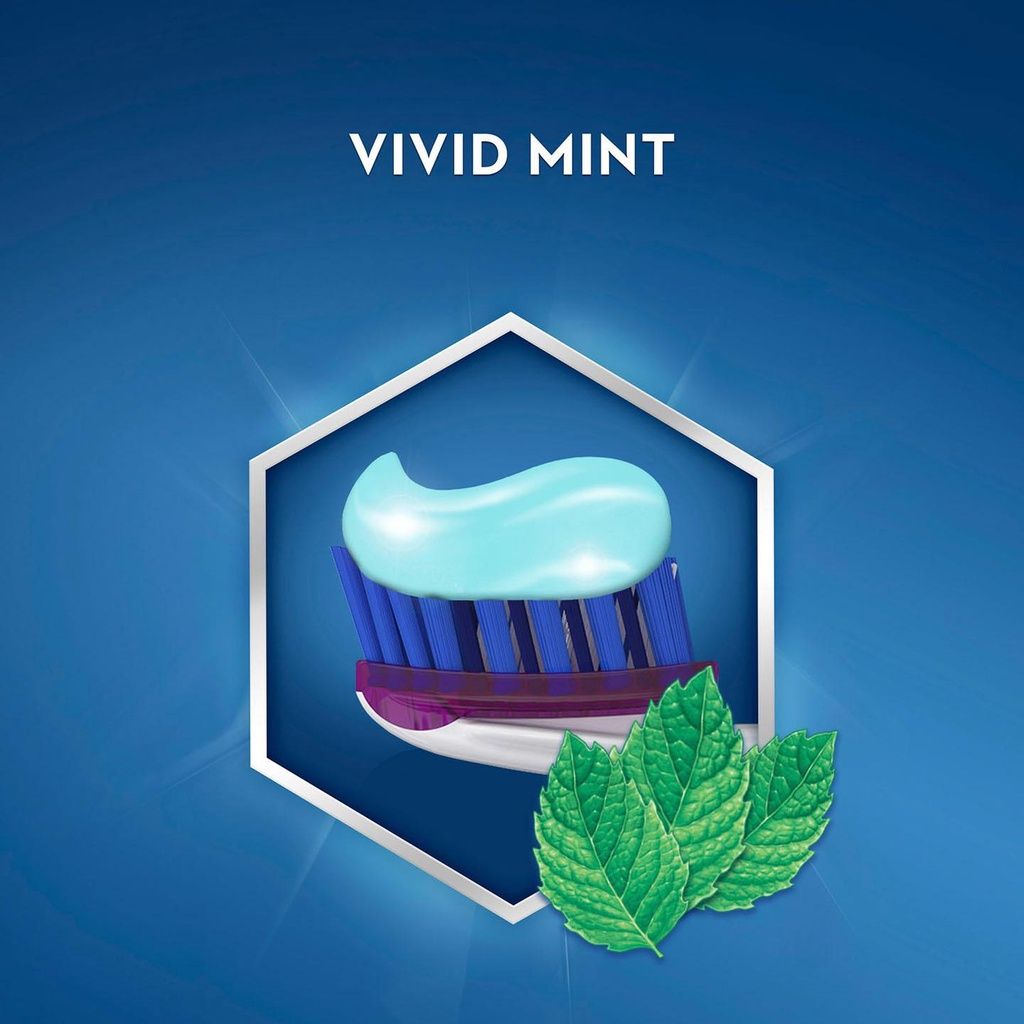  Kem Đánh Răng Trắng Răng Loại Bỏ 90% Mảng Bám CREST Vivid Ultra Mint Removes Up To 90% - 147g 