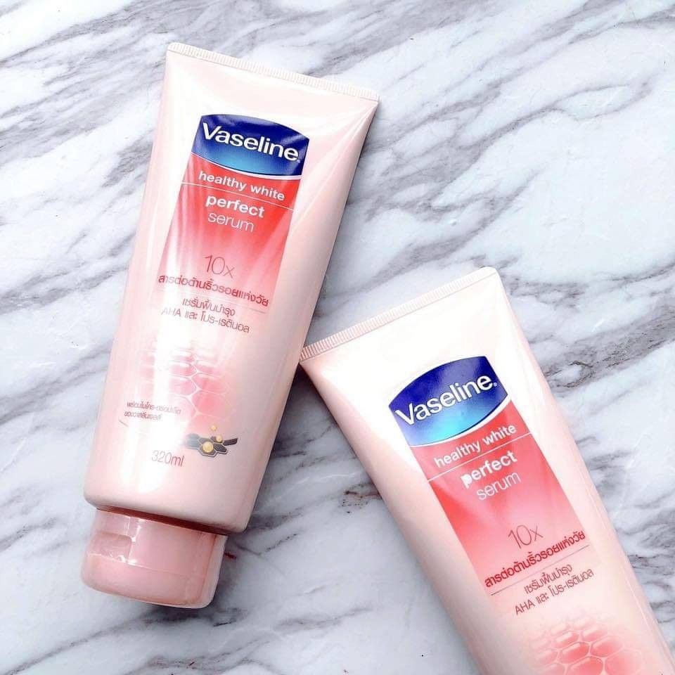 Sữa dưỡng thể trắng da Vaseline Healthy White Perfect Serum 10X - 320ml