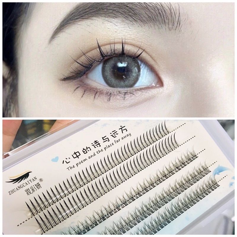  Mi Giả Cụm Mi Dưới Tổng hợp Nhiều Size Tự Nhiên ZHUANGCAIYAN Eyelashes 