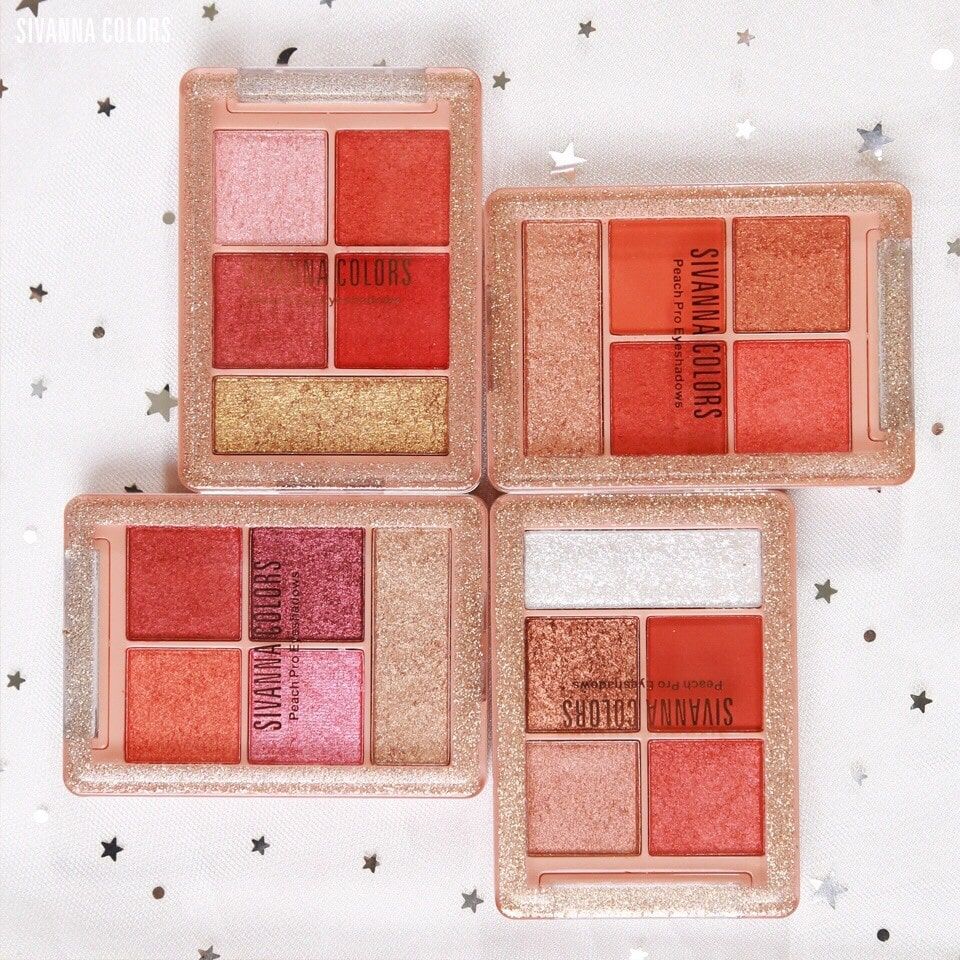 Màu Mắt Nhũ 5 Ô Sivanna Colors Peach Pro Eyeshadow HF6031