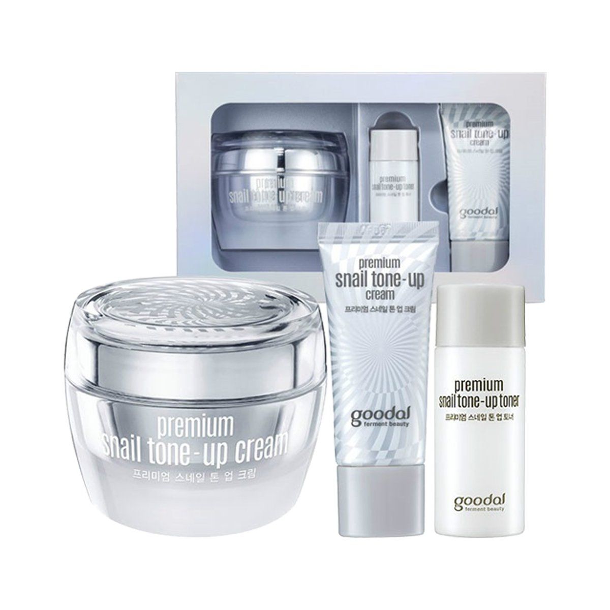 Bộ 3 Sản Phẩm Ốc Sên Goodal Premium Snail Tone Up Cream