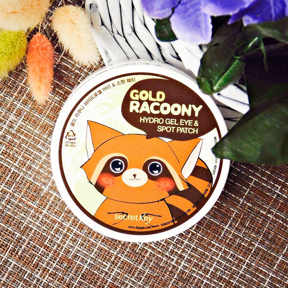  Mặt Nạ Dưỡng Mắt Và Giảm Thâm Mụn Secret Key Gold Racoony Hydro Gel Eye & Spot Patch (90 miếng) 