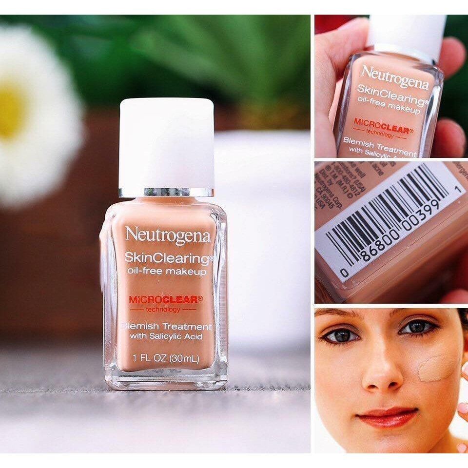 Kem Nền Neutrogena Skin Clearing Oil-Free Makeup