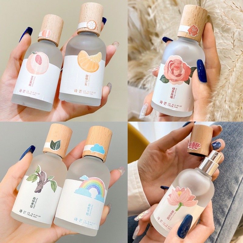 Nước Hoa Shimang Xịt Toàn Thân Body Mist Vỏ Mờ Nắp Gỗ Sang Trọng 50ML (Mùi Hương Ngẫu Nhiên) NĐT