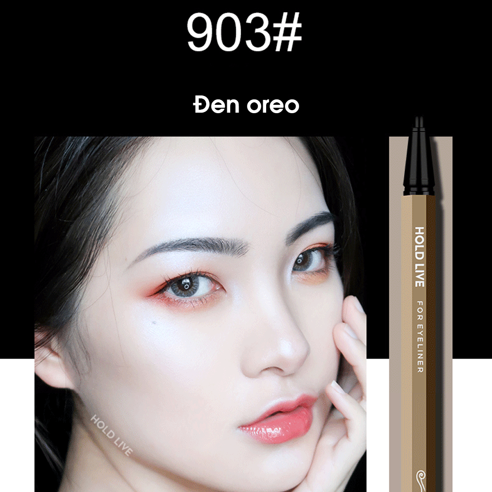  Bút Dạ Kẻ Mắt Siêu Mảnh Không Trôi HOLD LIVE Superfine Natural Eyeliner Nội Địa Trung 