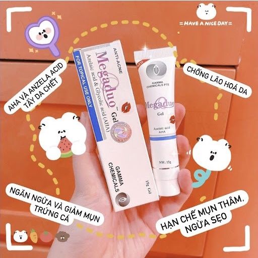Gel Bôi Xẹp Mụn, Giảm Sưng Đỏ Giảm Thâm MEGADUO GAMMA MEDICAL - 15g