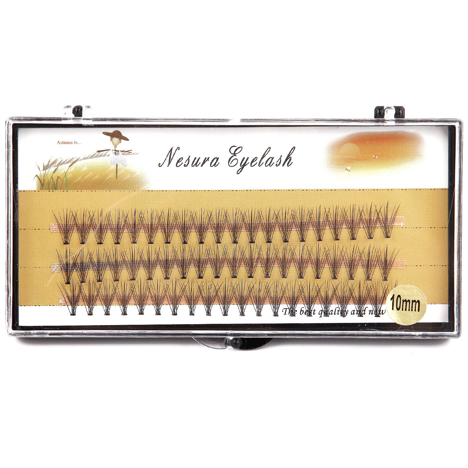  Set 60 Lông Mi Giả 10D Tự Nhiên NESURA Eyelash Nội Địa Trung 