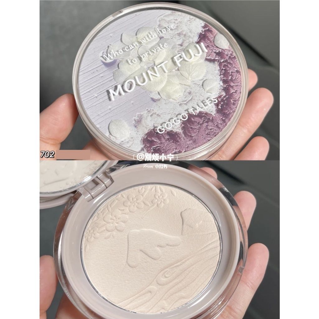  (Mẫu Mới 2022) Phấn Phủ Nén Fuji Hoa Anh Đào Kiềm Dầu  GOGO TALES Flower Girl Mount Fuji Pressed Powder 