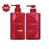  Dầu Gội/Xả Cấp Ẩm Dưỡng Tóc Bóng Mượt TSUBAKI Premium Moist - Đỏ (490ml) 