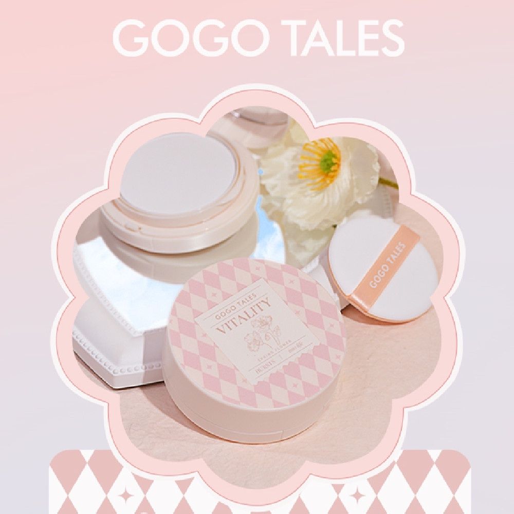  Set Phấn 2-in-1 Phấn Phủ & Phấn Nước GOGO TALES Light & Nude Pressed Powder Cushion Cream GT361 