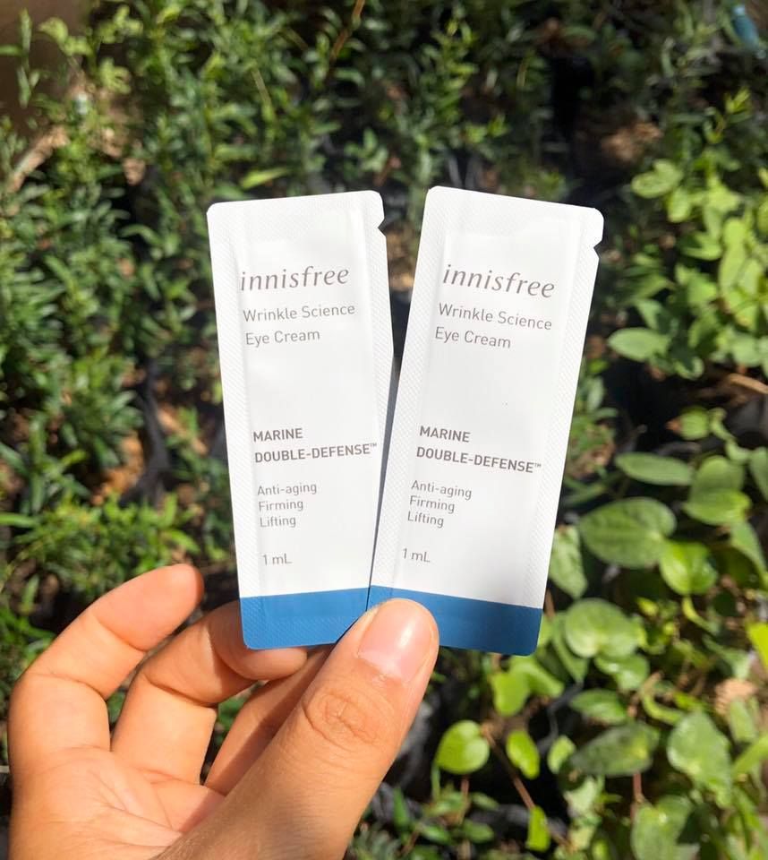 Kem Dưỡng Mắt Innisfree Wrinkle Science Eye Cream - Sample 1ml