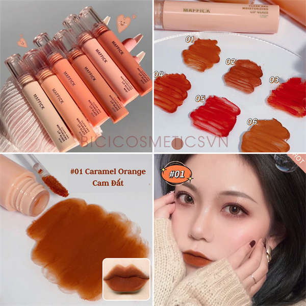  Son Kem Lì Trà Sữa Ngọt Ngào MAFFICK Soft Mist Lip Glazed Nội Địa Trung 