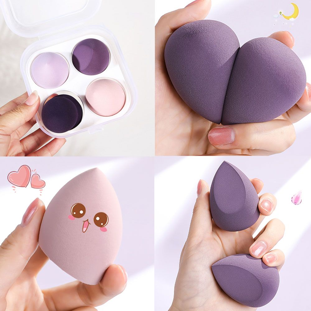 Set 4 Mút Trang Điểm Hình Giọt Nước Nội Địa Trung Chính Hãng