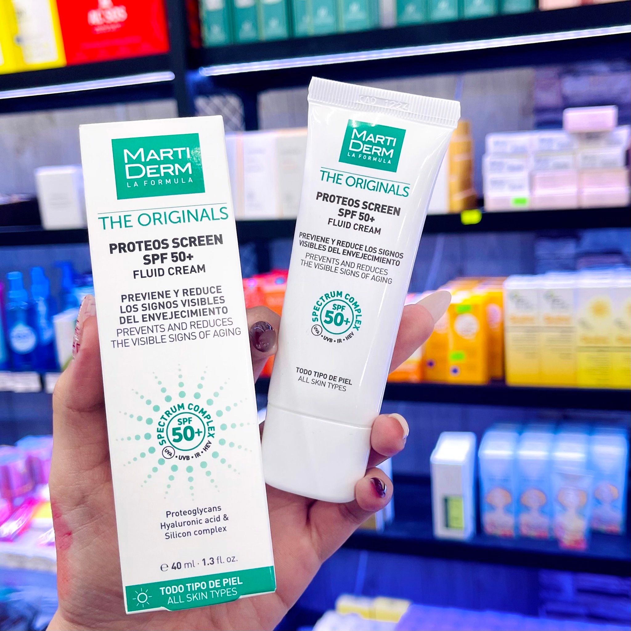 Kem Chống Nắng Phổ Rộng Toàn Diện Ngừa Nám Da MARTIDERM THE ORIGINALS Proteo Screen SPF50+ FLUID CREAM 50ml