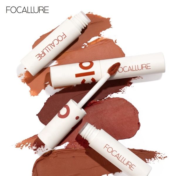  Son Kem Lì Mịn Môi FOCALLURE Clay Pillowy Soft Liquid Lipstick 