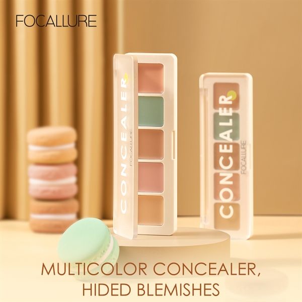  Bảng Triệt Sắc Che Khuyết Điểm 5 Ô FOCALLURE Color Concealer Palette | FA-172 