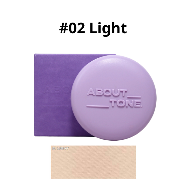  Phấn Phủ ABOUT TONE Raise Your Beauty Tone Purple (Limited Edition Phấn Eglips Blur Đen) 