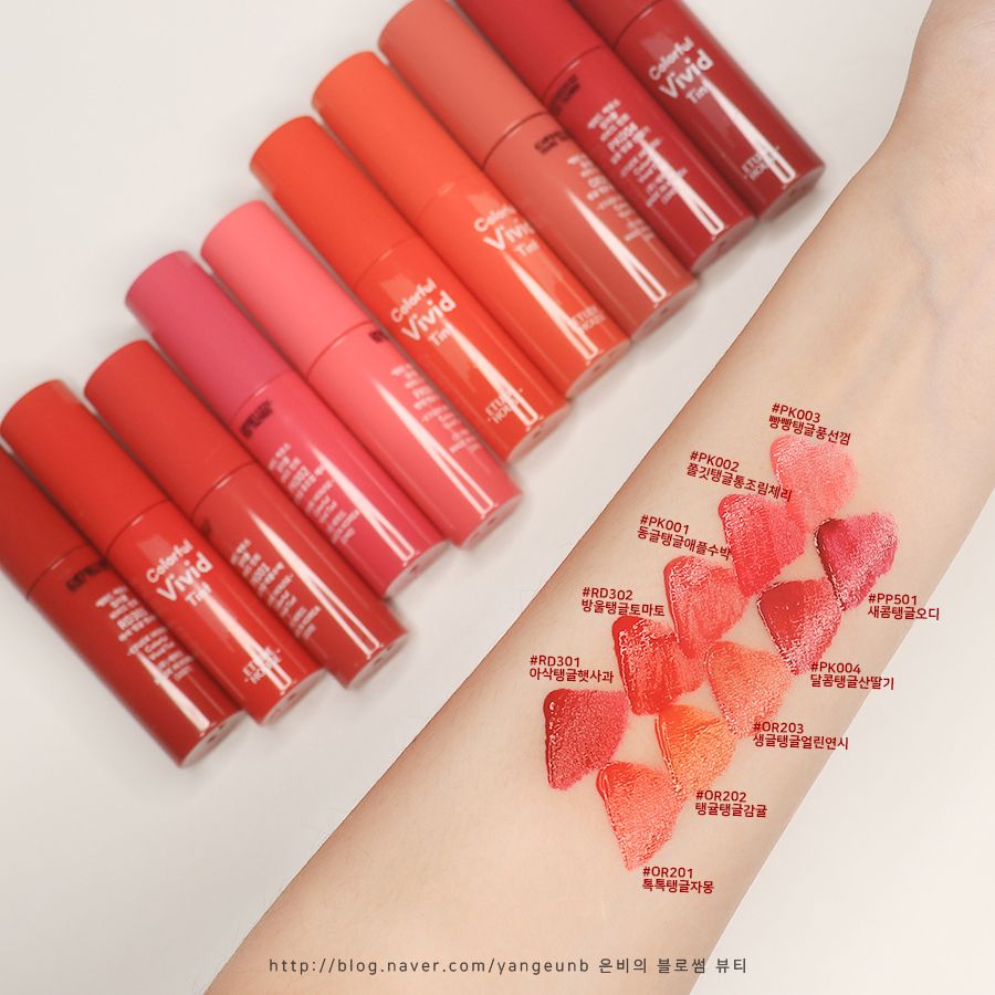  Son Tint Dưỡng Ẩm Môi Etude House Colorful Vivid Tint (DATE 11.12.2022) 