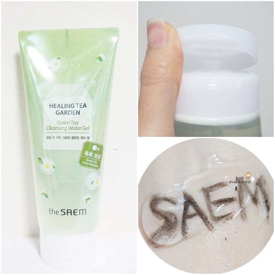 Sửa Rửa Mặt Dạng Gel The Saem Healing Tea Garden Green Tea Cleansing Water Gel 200ml