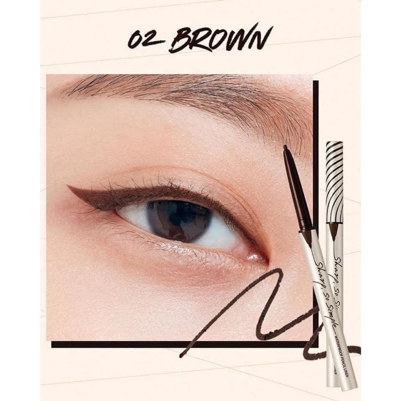 Chì Sáp Kẻ Mắt Nét Mảnh CLIO Sharp, So Simple Waterproof Pencil Liner