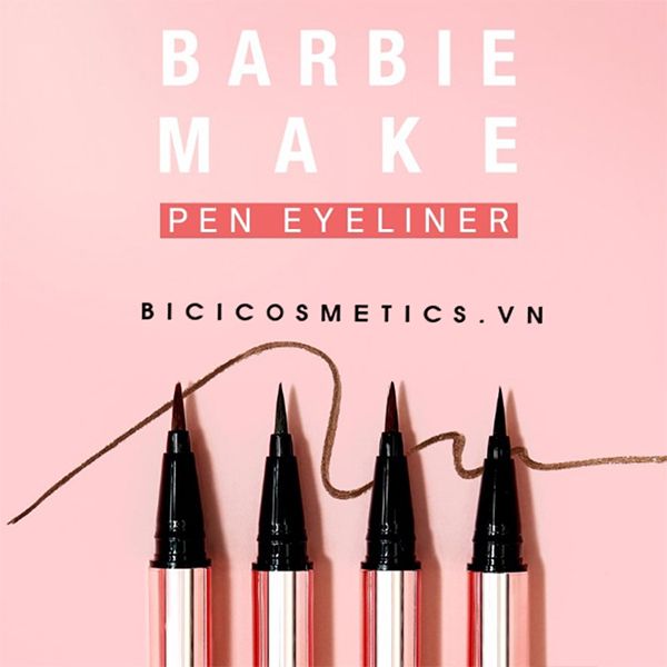  Kẻ Mắt Nước Milky Dress Barbie Make Brush Pen Eyeliner 