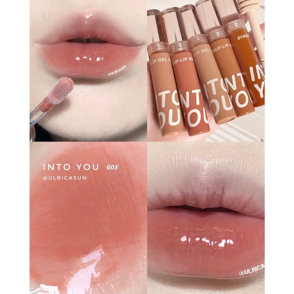 Son Bóng Bền Màu Mềm Môi INTO YOU Syrup Lip Gel Nội Địa Trung