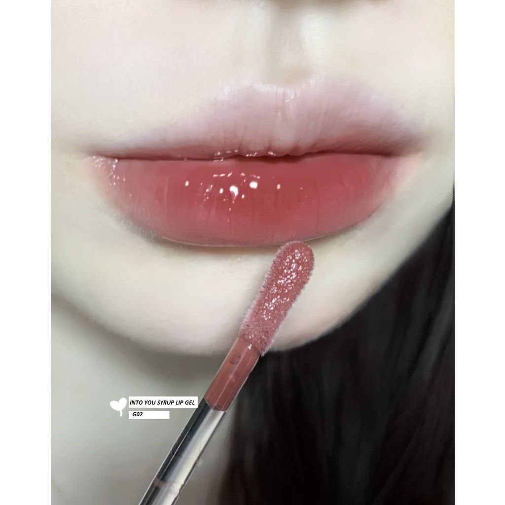  Son Bóng Bền Màu Mềm Môi INTO YOU Syrup Lip Gel Nội Địa Trung 