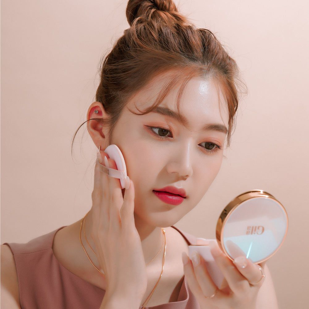  (MẪU MỚI GLAMRR Q) Phấn Nước Che Phủ, Kiềm Dầu Mỏng Mịn GLAMRR Q x GILLA Long Wear DD Cushion SPF50+ PA+++ - Có Tem Phụ 