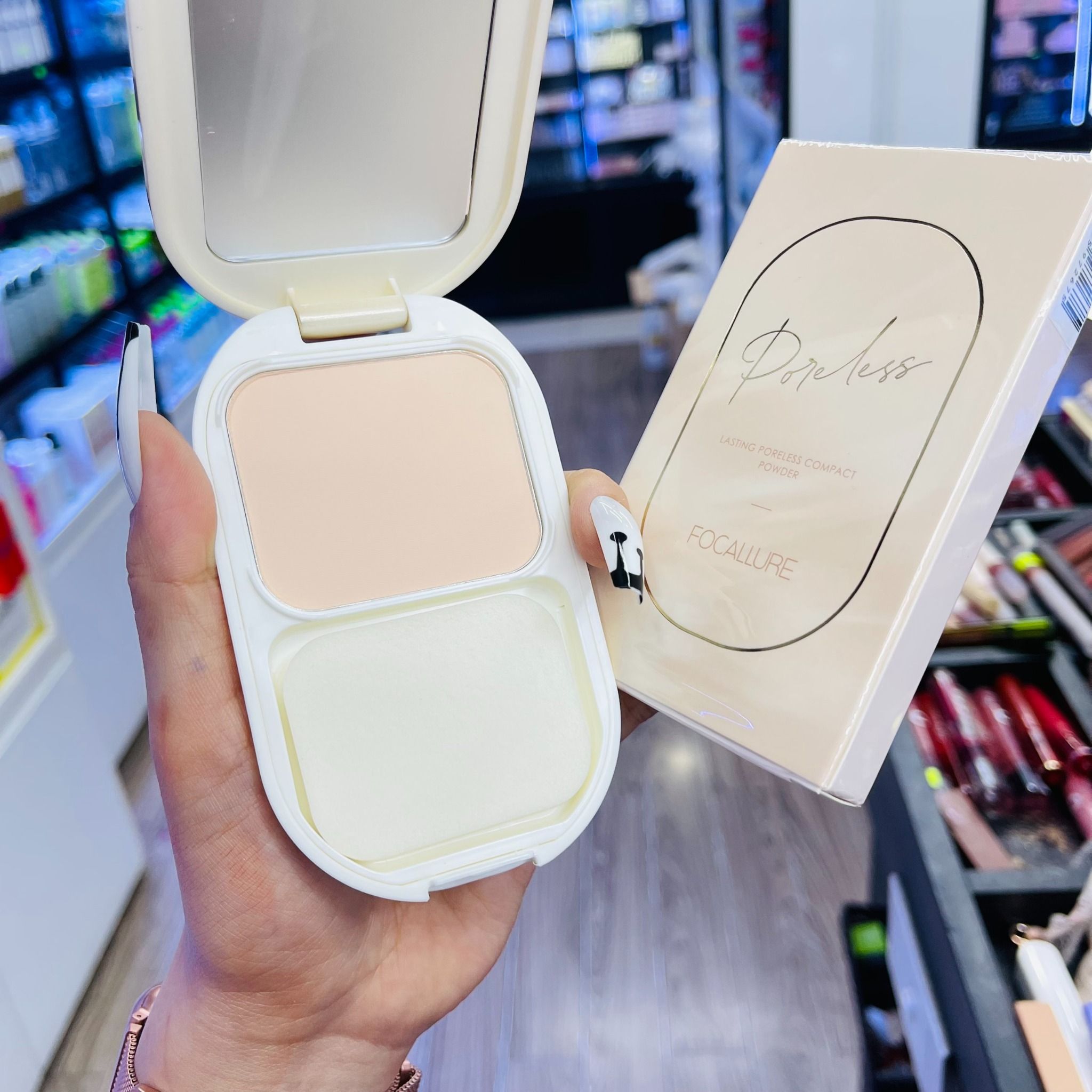  Phấn Phủ Kiềm Dầu Mịn Da FOCALLURE Lasting Poreless Compact Powder | FA206 