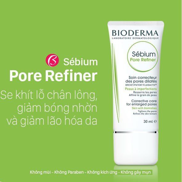  Kem dưỡng Se Khít Lỗ Chân Lông, Giảm Dầu Nhờn BIODERMA Sebium Pore Refiner Combination/Oily Skin - 30ml 