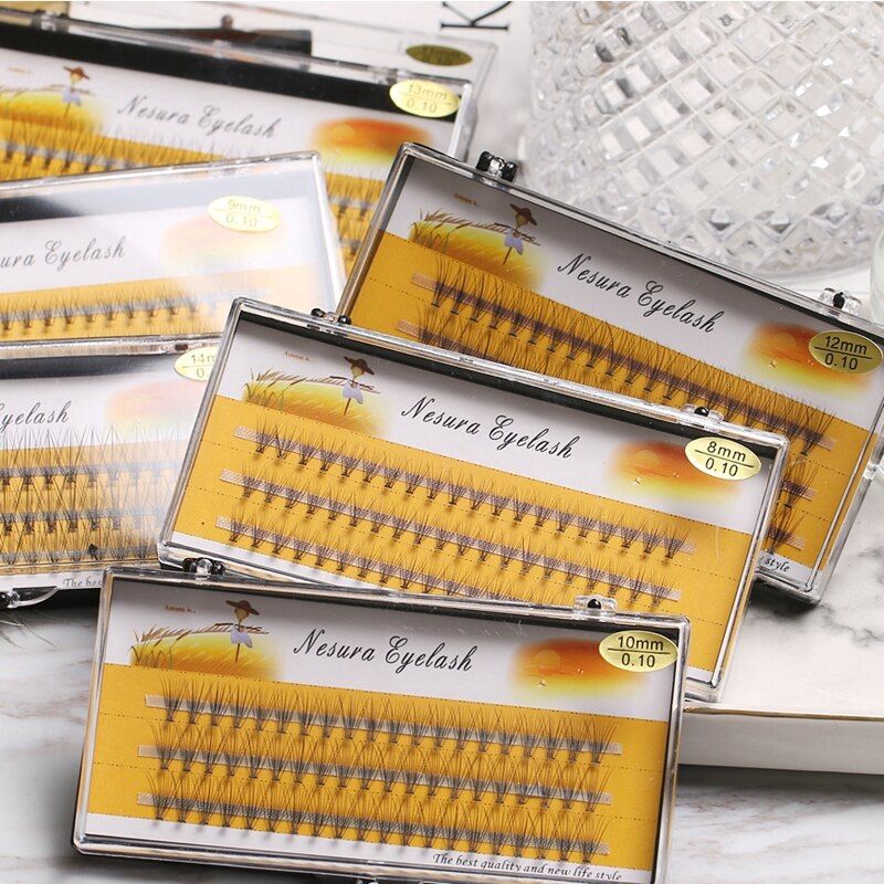  Set 60 Lông Mi Giả 10D Tự Nhiên NESURA Eyelash Nội Địa Trung 