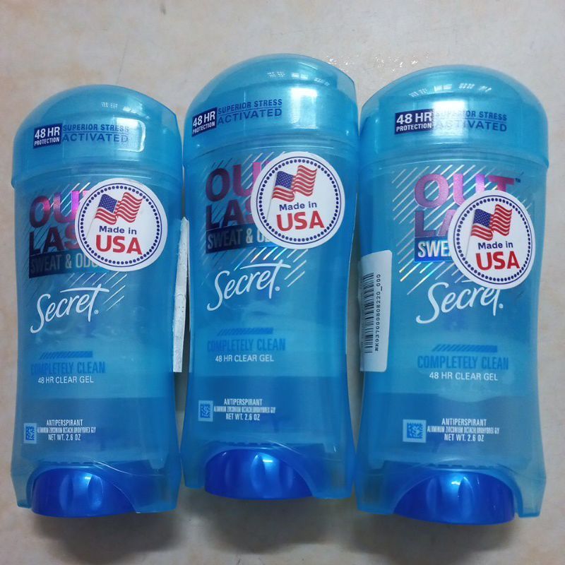  Gel Khử Mùi Cơ Thể, Giảm Tiết Mồ Hôi 48h SECRET Outlast Sweat Odor 48H (Có Tem Phụ) 