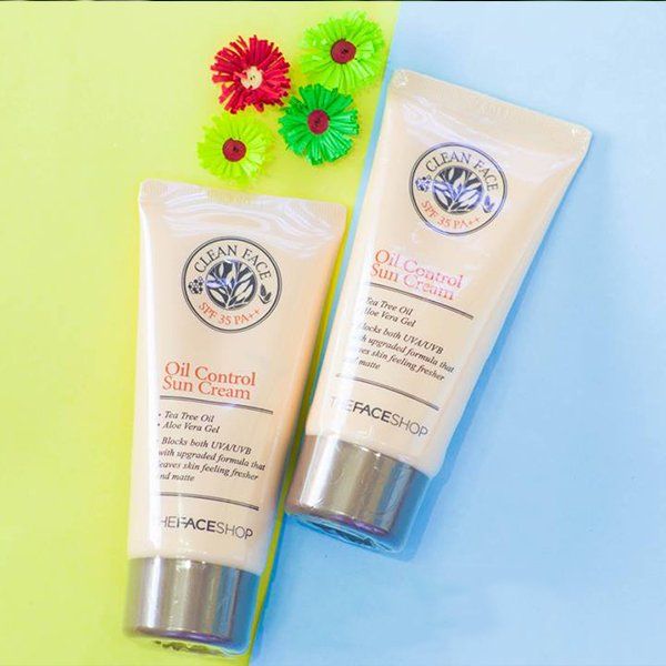 Kem Chống Nắng The Face Shop Oil Control Sun Cream