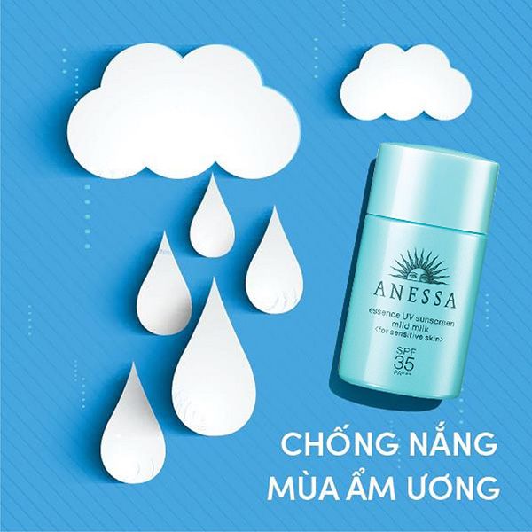 Sữa Chống Nắng Dành Cho Da Nhạy Cảm Anessa Essence UV Sunscreen Mild Milk SPF35/PA+++