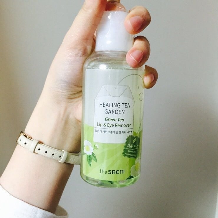 Tẩy Trang Mắt Môi The Saem Healing Tea Garden Green Tea Lip & Eye Remover