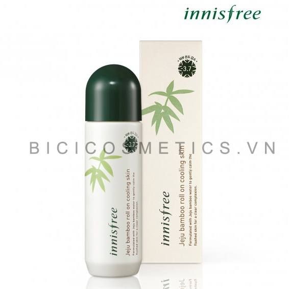 Nước Hoa Hồng Dạng Lăn Innisfree Jeju Bamboo Roll On Cooling Skin