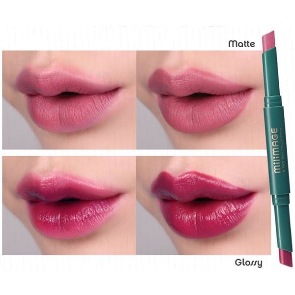  Son Thỏi Lì 2 Đầu Milimage Two Way Color Stick 