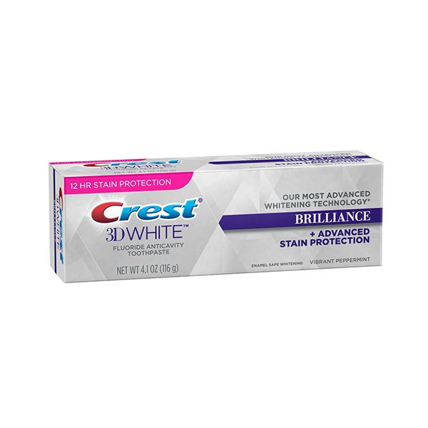 Kem đánh răng Crest 3D White Brilliance + Advanced Stain Protection