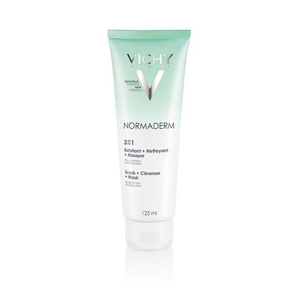 Tẩy tế bào chết ngừa mụn Vichy Normaderm 3 in 1 Scrub + Cleanser + Mask