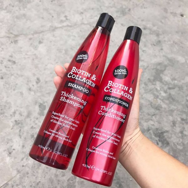 Bộ 2 Chai Gội-Xả Biotin & Collagen Thickening 400ml