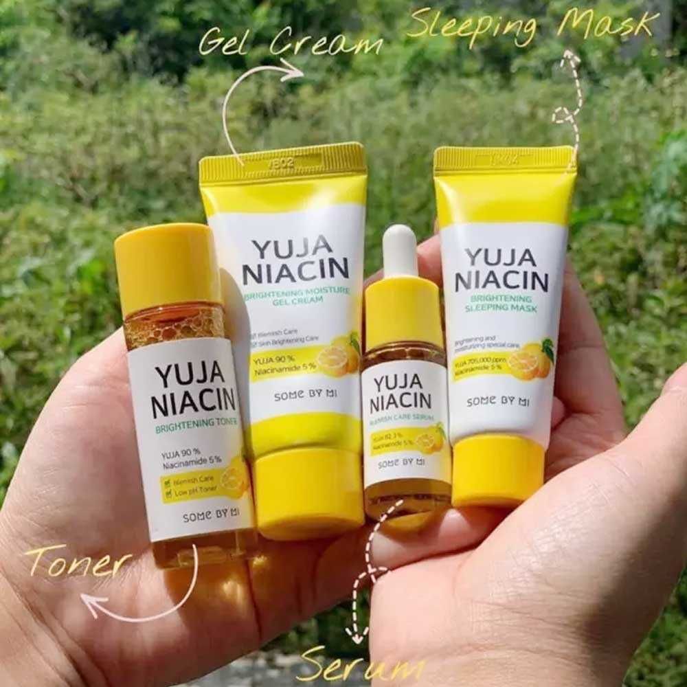  Set Dưỡng Trắng Some By Mi Yuja Niacin 30Days Brightening Started Kit 4 món 