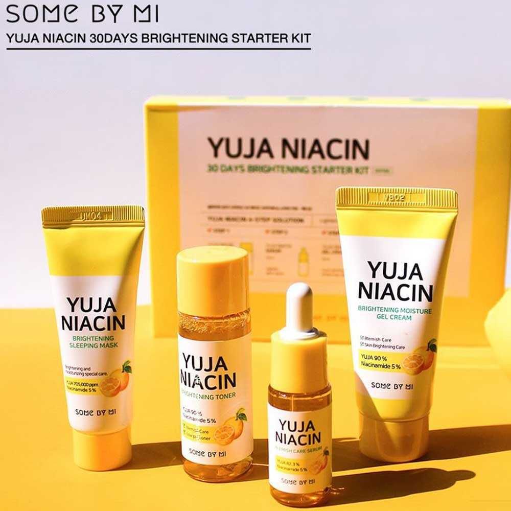 Set Dưỡng Trắng Some By Mi Yuja Niacin 30Days Brightening Started Kit 4 món
