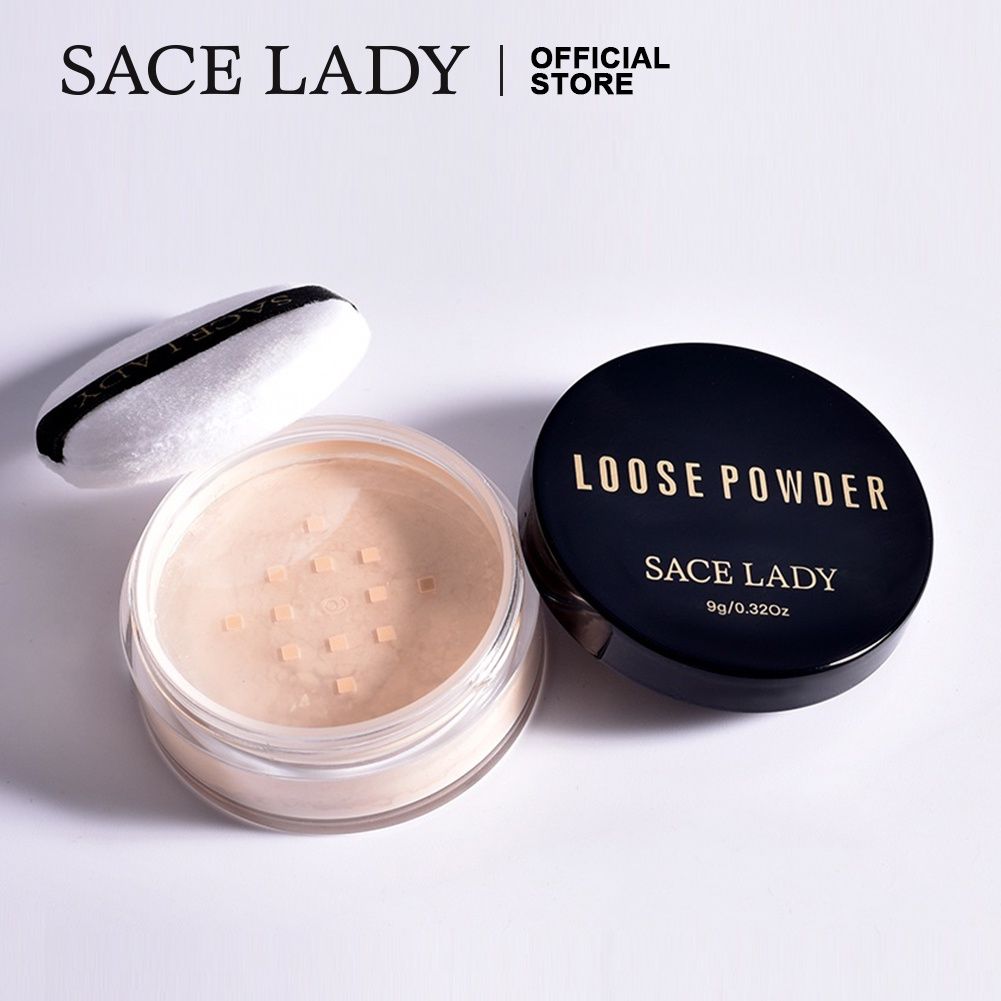  Phấn Phủ Bột Kiềm Dầu Chống Nước SACE LADY Loose Powder 