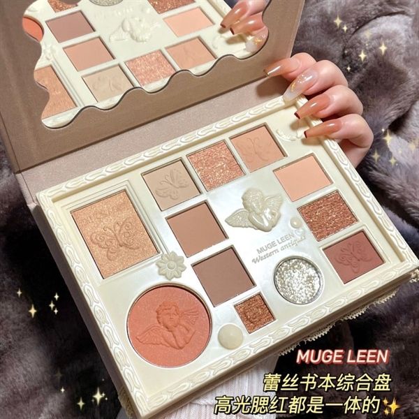  Bảng Màu Mắt 12 Ô Vũ Trụ Thiên Thần MUGE LEEN Western Antigues Eye Shadow 