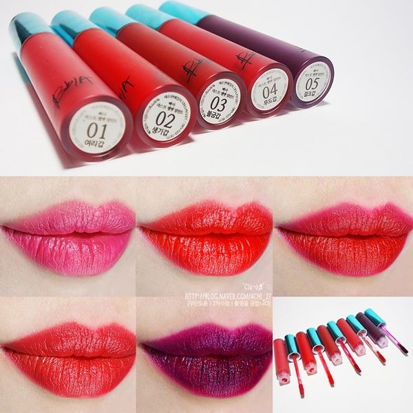 Son kem lì BBIA Last Velvet Lip Tint Version 1 (màu 02 - 03)