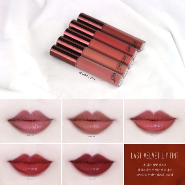 Son kem lì BBIA Last Velvet Lip Tint Version 5 (màu 23 - 24 - 25)