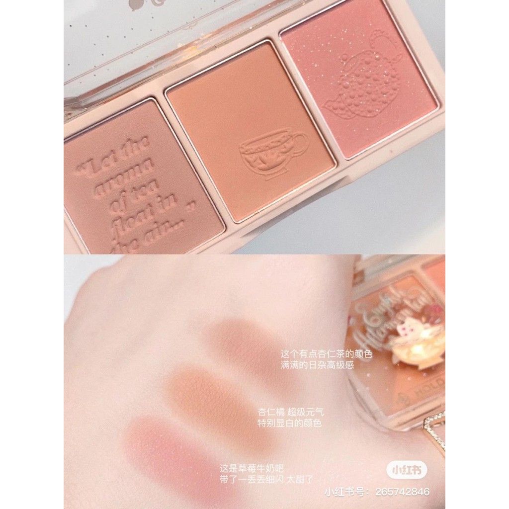 Bảng Má Hồng 3 Màu HOLD LIVE Secret Garden Blush