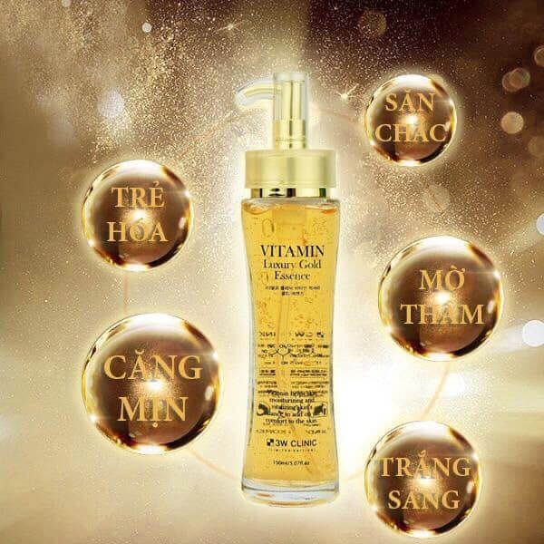  Serum Dưỡng Tái Tạo da 3W Clinic Vitamin Luxury Gold Essence 150ml (date 20.08.2022) 